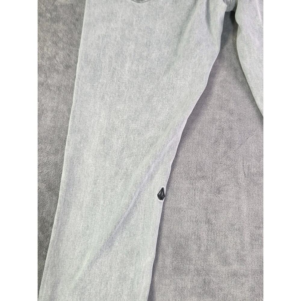 Volcom 2X4 Skinny Denim Jeans Mens Size 34 Gray Stretch Skate Street Wear C38-19 - Picture 9 of 11